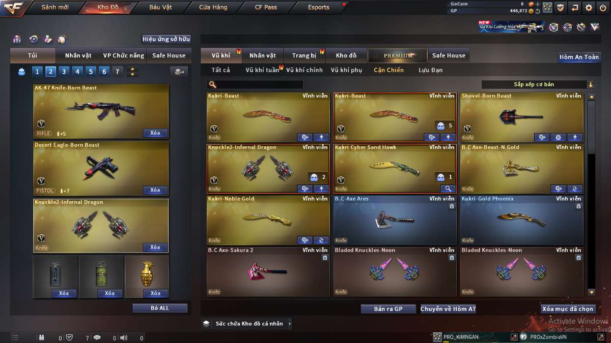 shop acc cf uy tin gia re